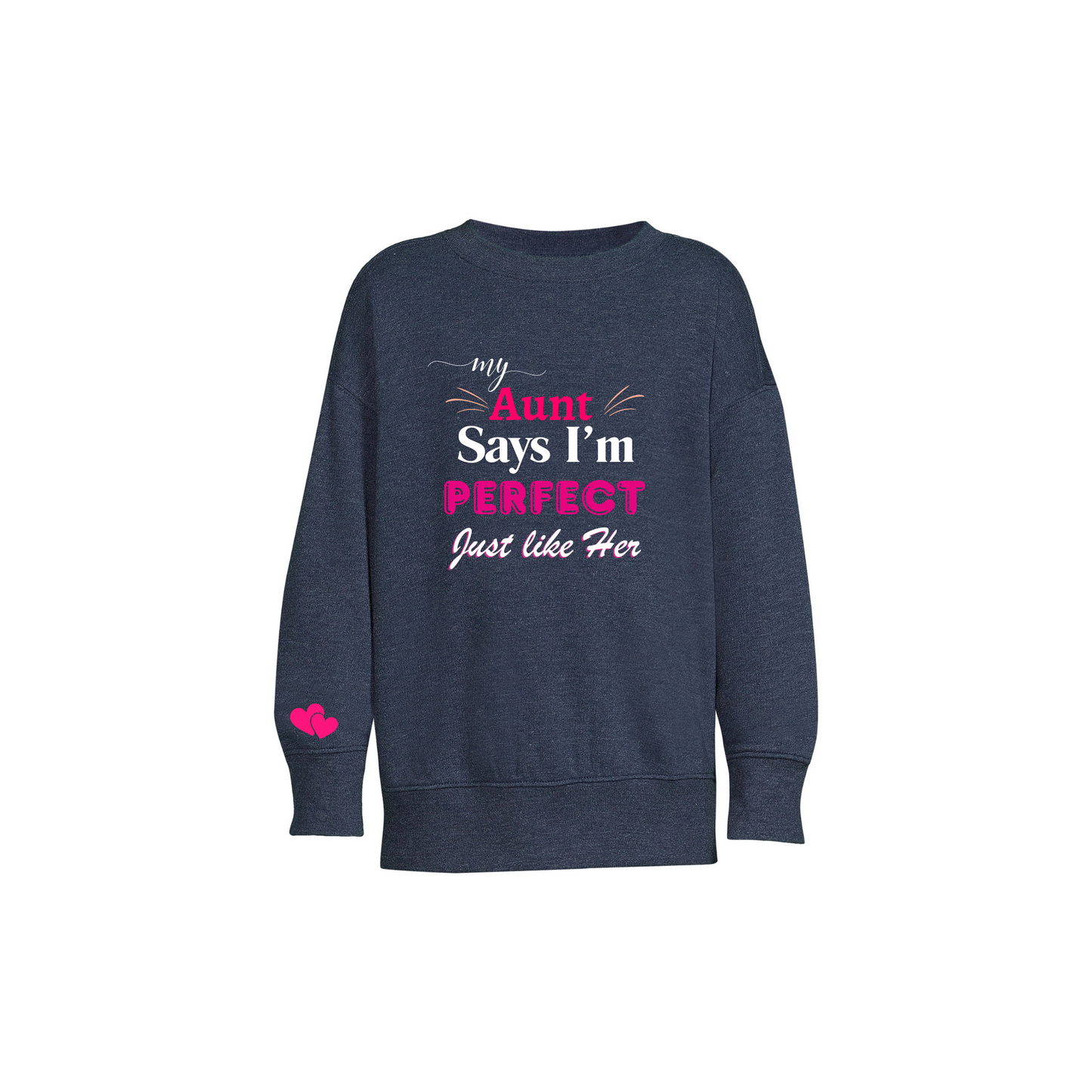 Aunt - crewneck sweatshirt - Girls Fashion - Girl design - Trending -girls gift