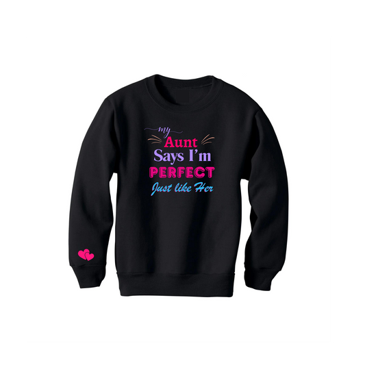 Aunt - crewneck sweatshirt - Girls Fashion - Girl design - Trending -girls gift