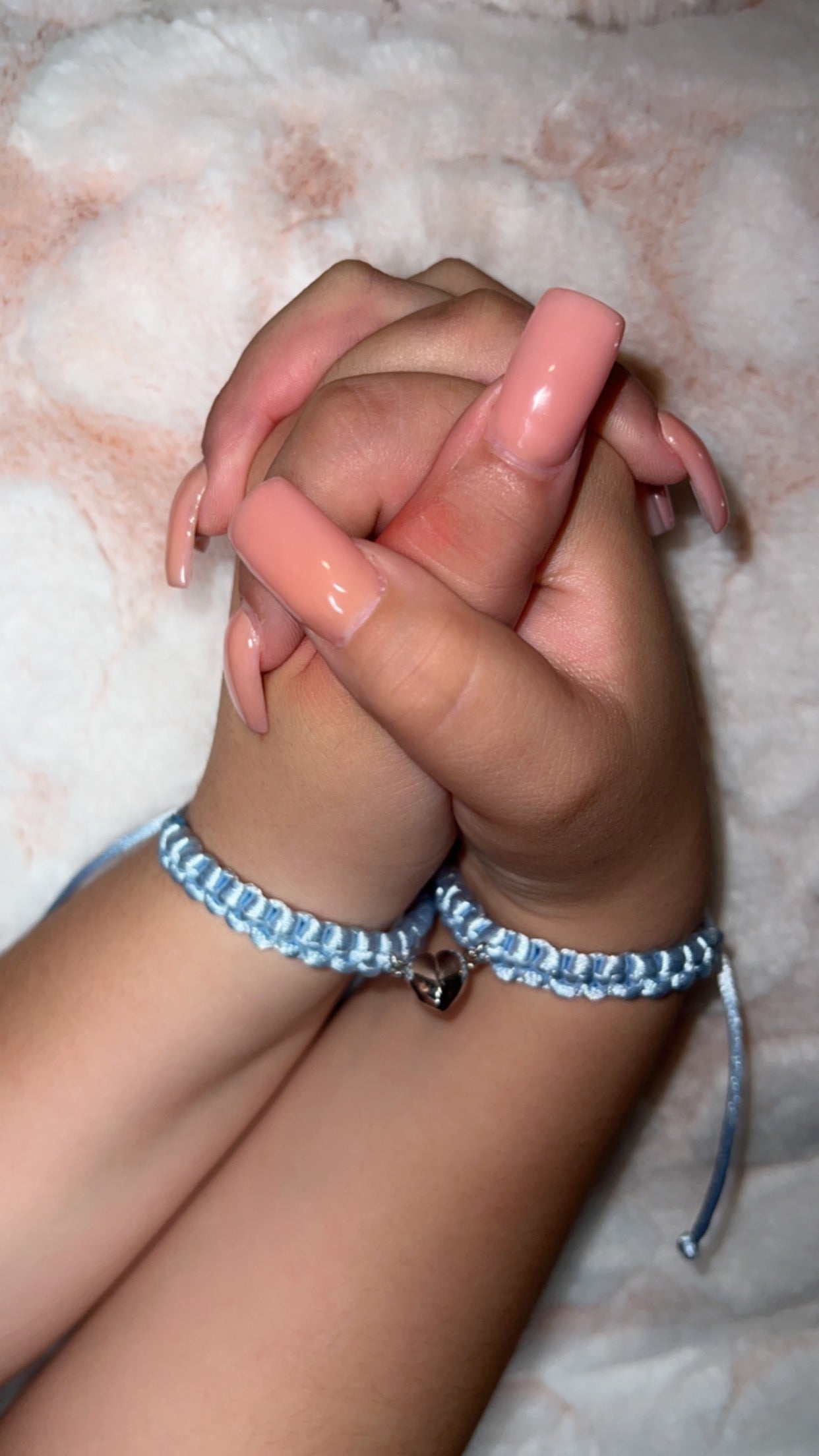 Friendship - Magnet Silver Heart - Bracelet Friendship - Handmade Bracelets for Teen Girls,  Mom Birthday. BFF